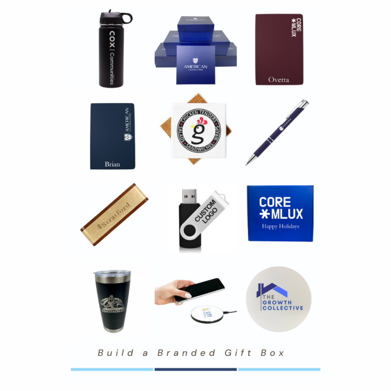Branded Corporate Gifting with No Minimums & Same Day Shipping