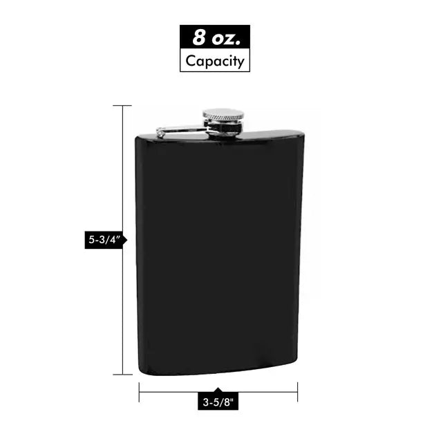 Coasted Black Flask