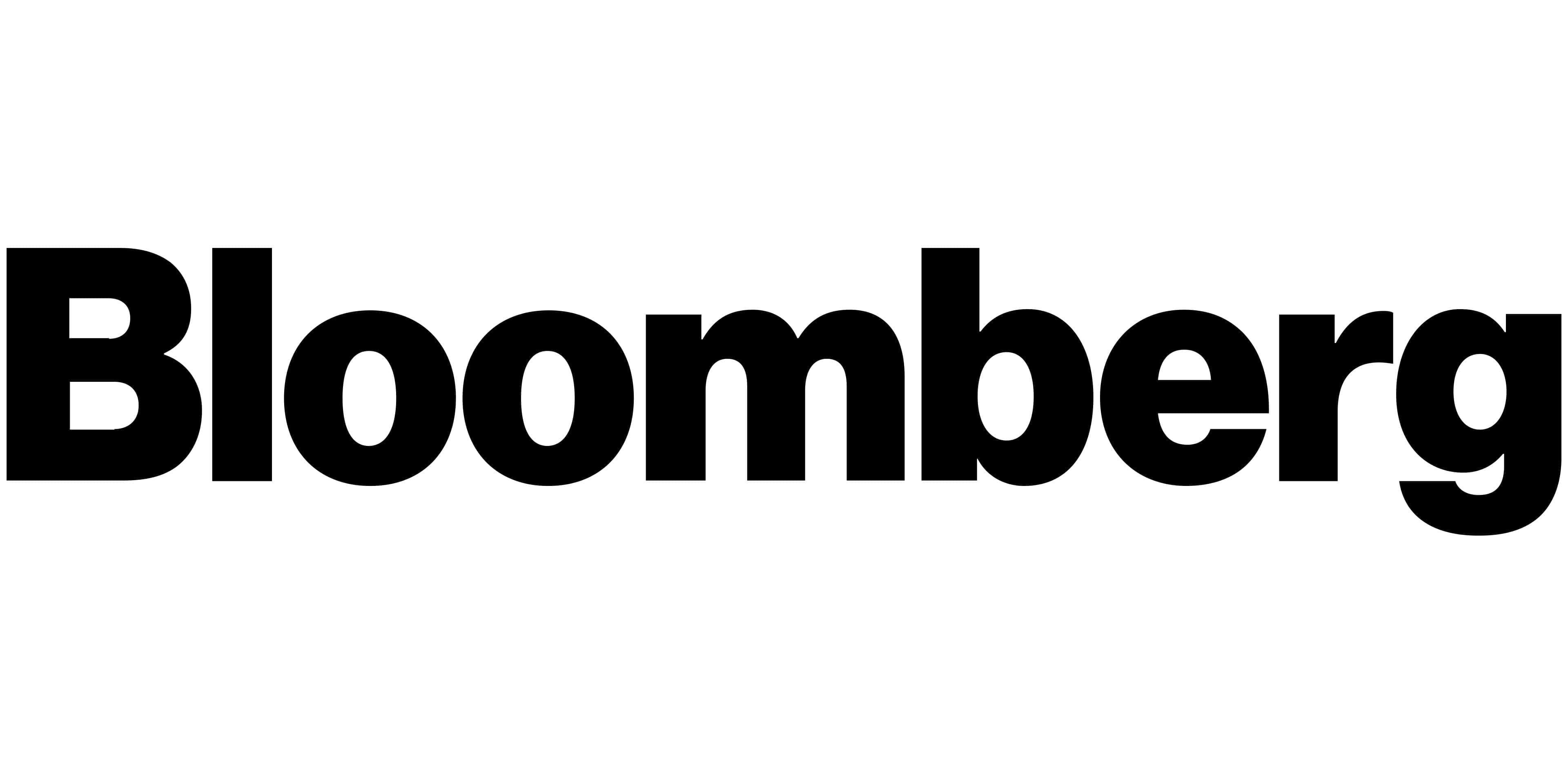 Bloomberg logo in black on a white background