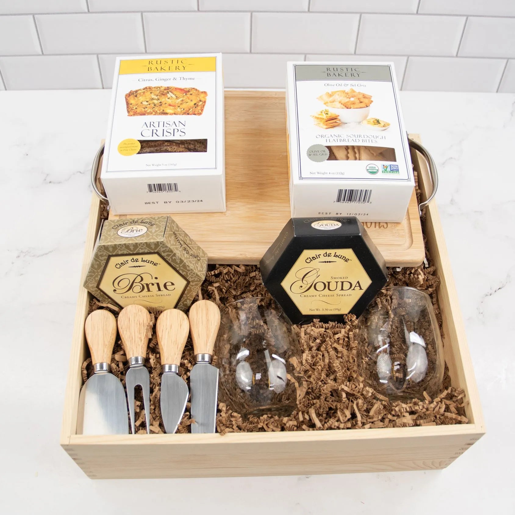 Wine & Cheese Gift Box