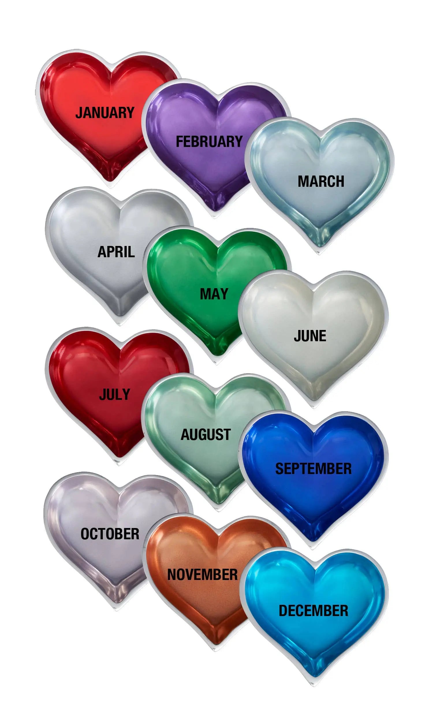 Birthstone Hearts