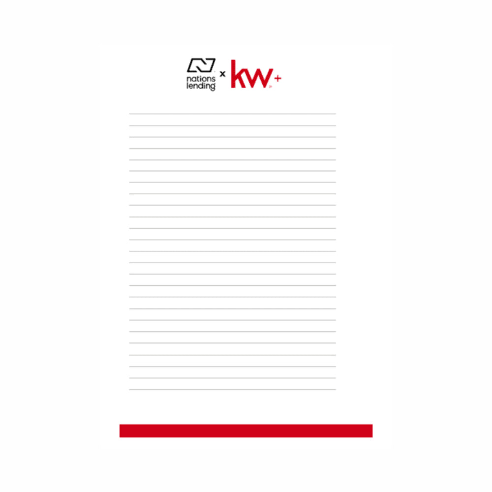Nations Lending x KW Notepad
