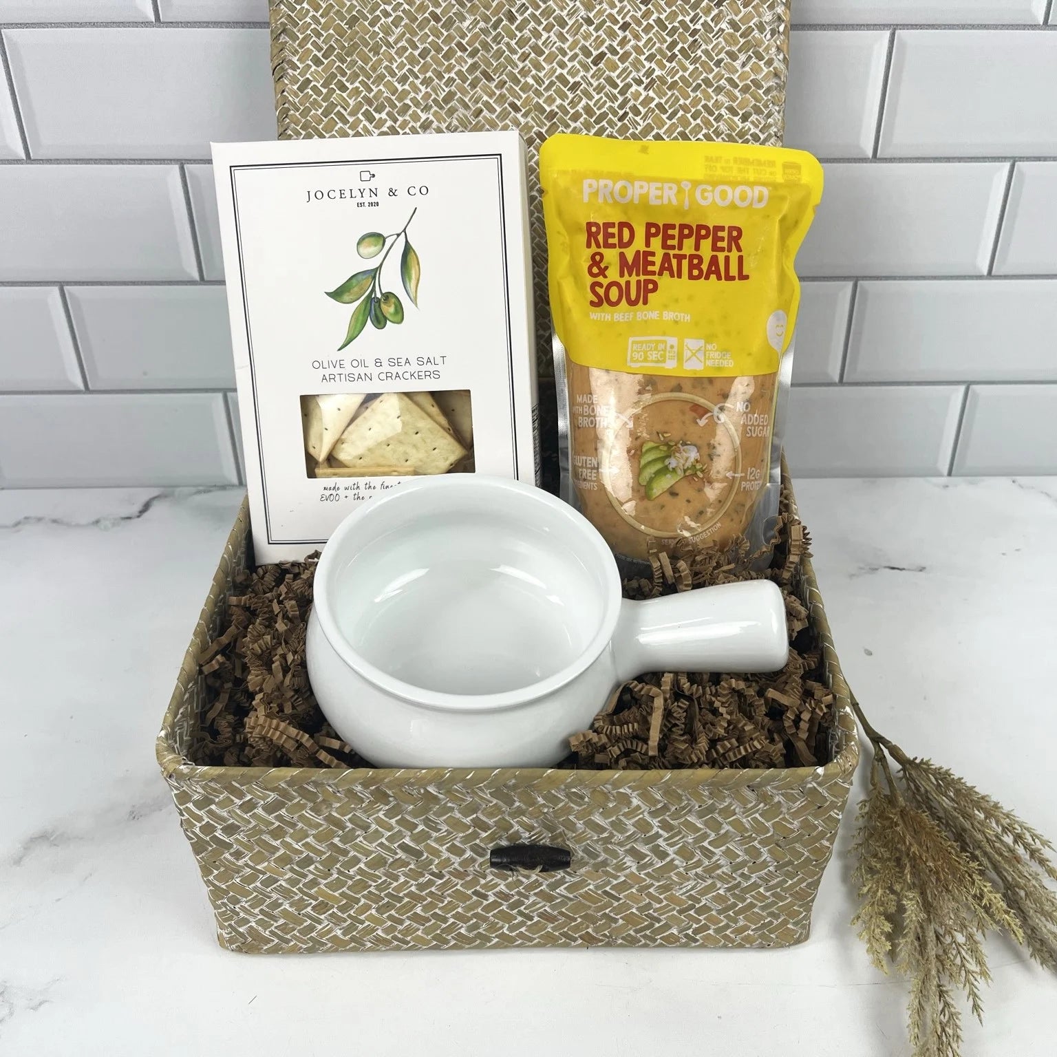 Ceramic Soup Gift Basket