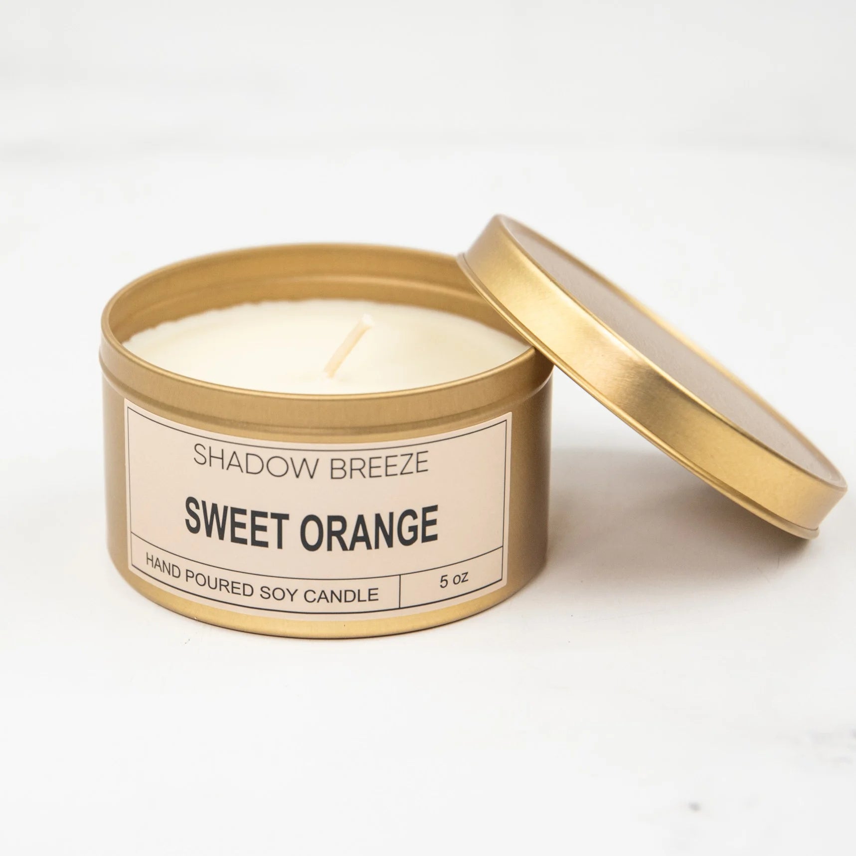 Sweet Home Gift Item Gold Tin Candle