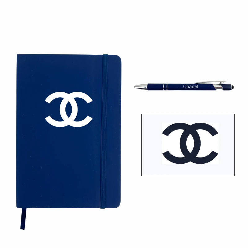Navy Blue Corporate Notebook & Pen Gift Set