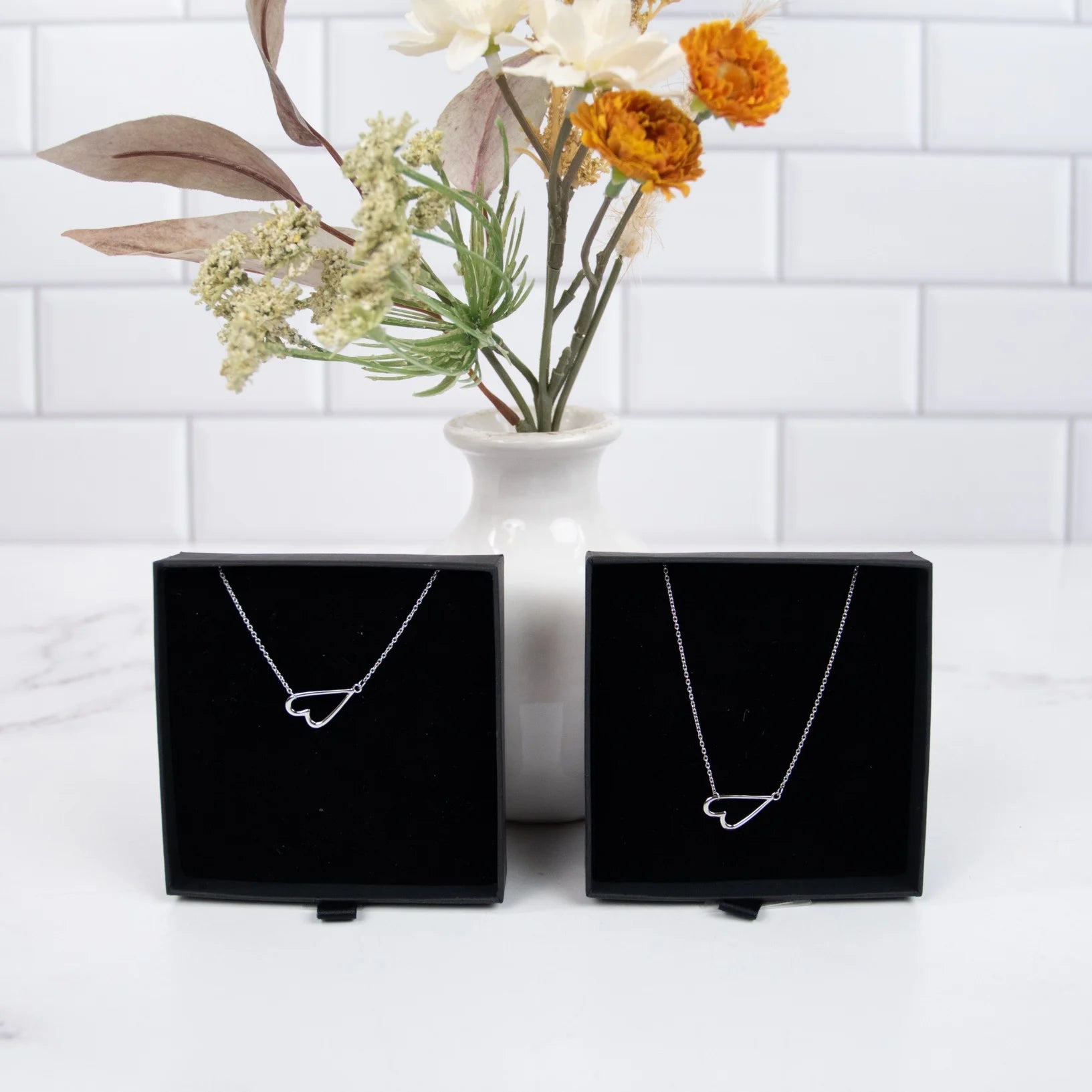 Heart Jewelry Gift Box Item Necklace Set