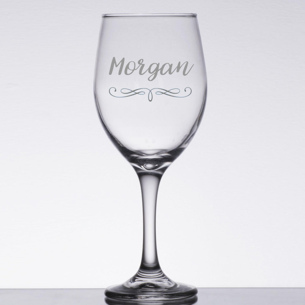 Personalized Wine Glass | shadowbreeze.com