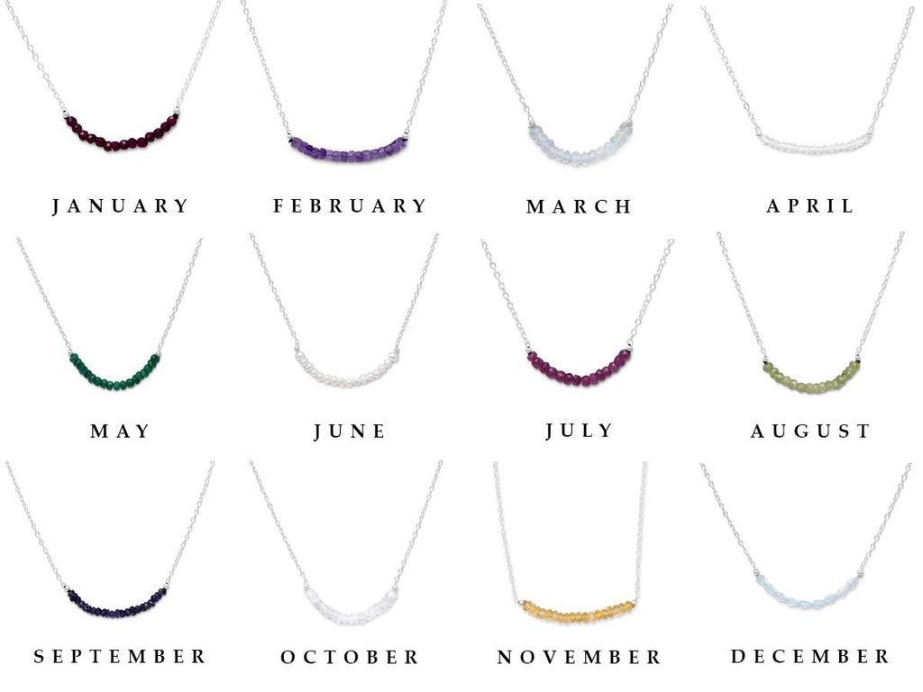 A Variety of Birthstone Necklaces for Women