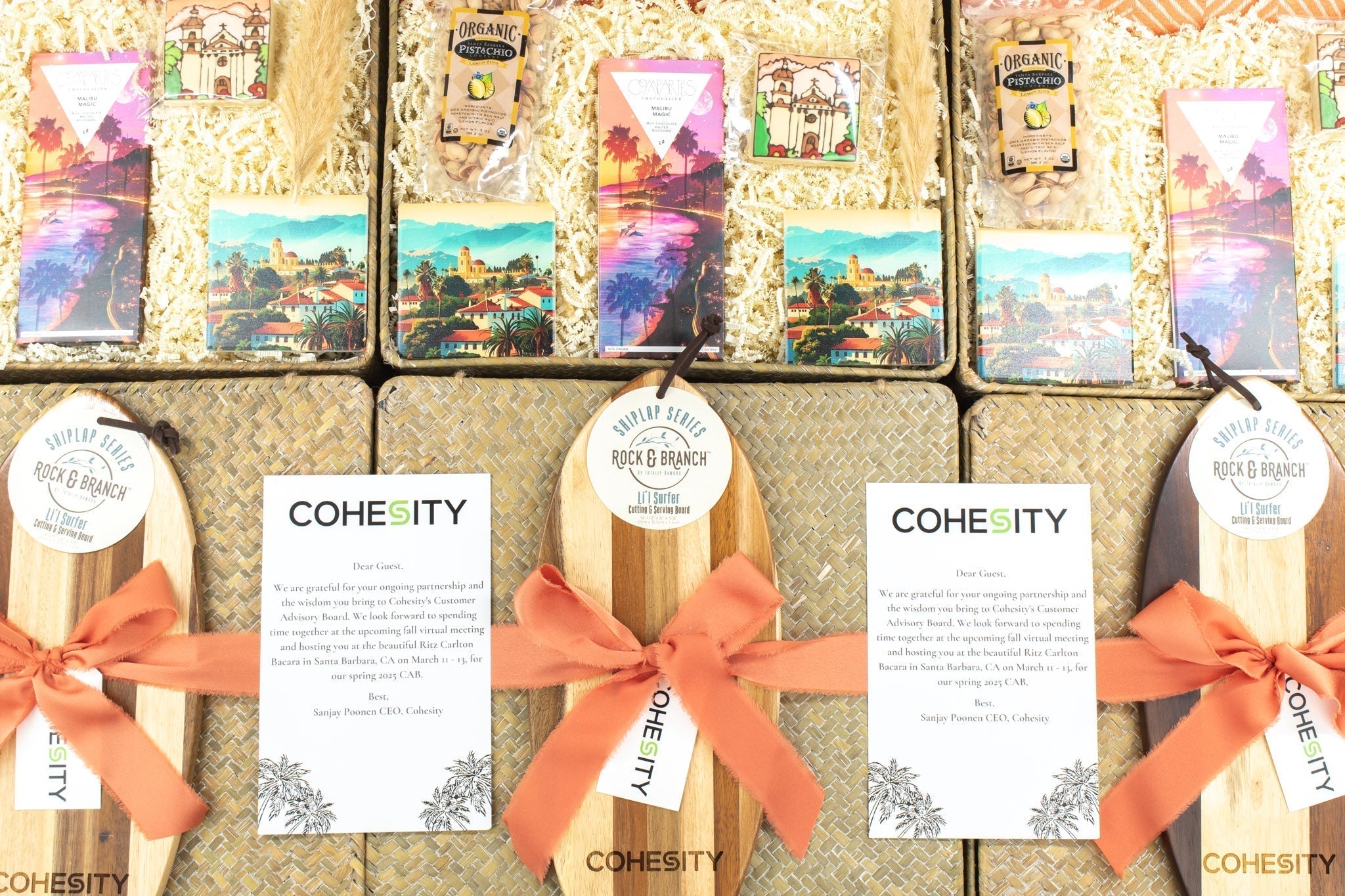California Beach Themed Corporate Event Welcome Gift