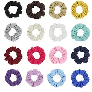16 Pack Hair Scrunchies