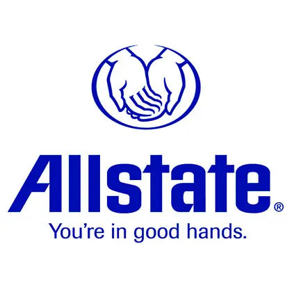 Allstate logo with a handshake symbol and 'You're in good hands' tagline on a white background