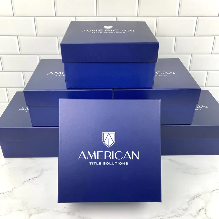 Blue Branded Gift Boxes