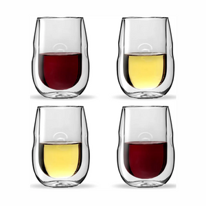 Breezy Gifting Double Walled Stemless Wine Glasses