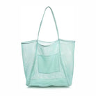 Teal Mesh Beach Bag