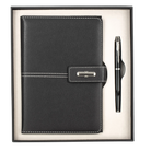 Black Notebook and Pen Gift Set