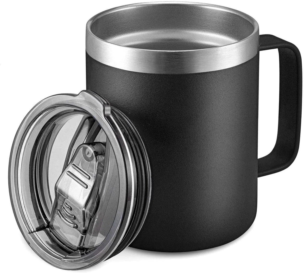 Black Coffee Mug with Handle