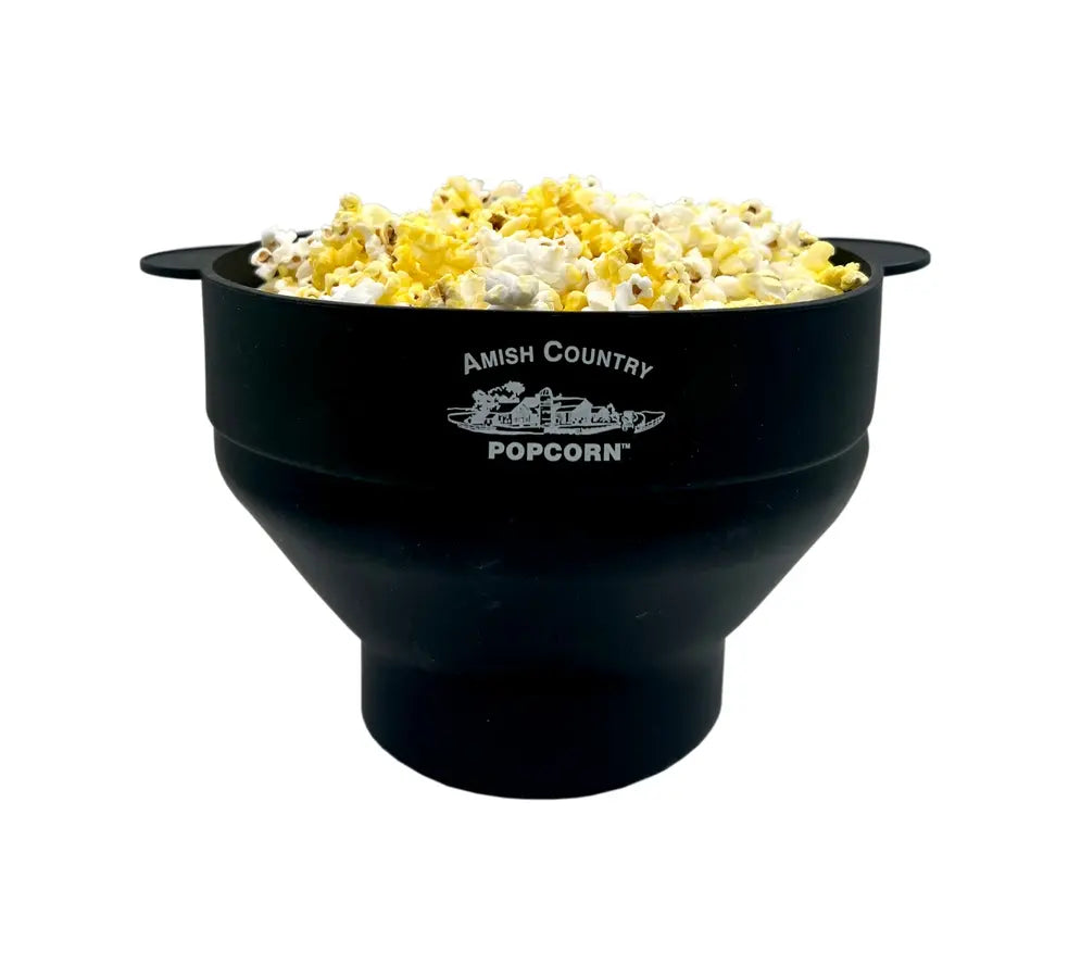 Black Silicone Popcorn Popper
