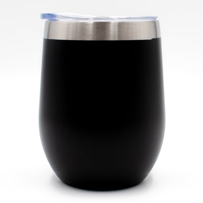 Black Insulated Wine Tumbler