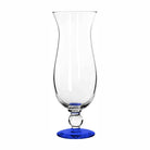 Blue Base Hurricane Glass