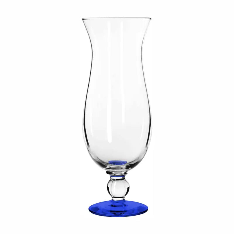 Blue Base Hurricane Glass