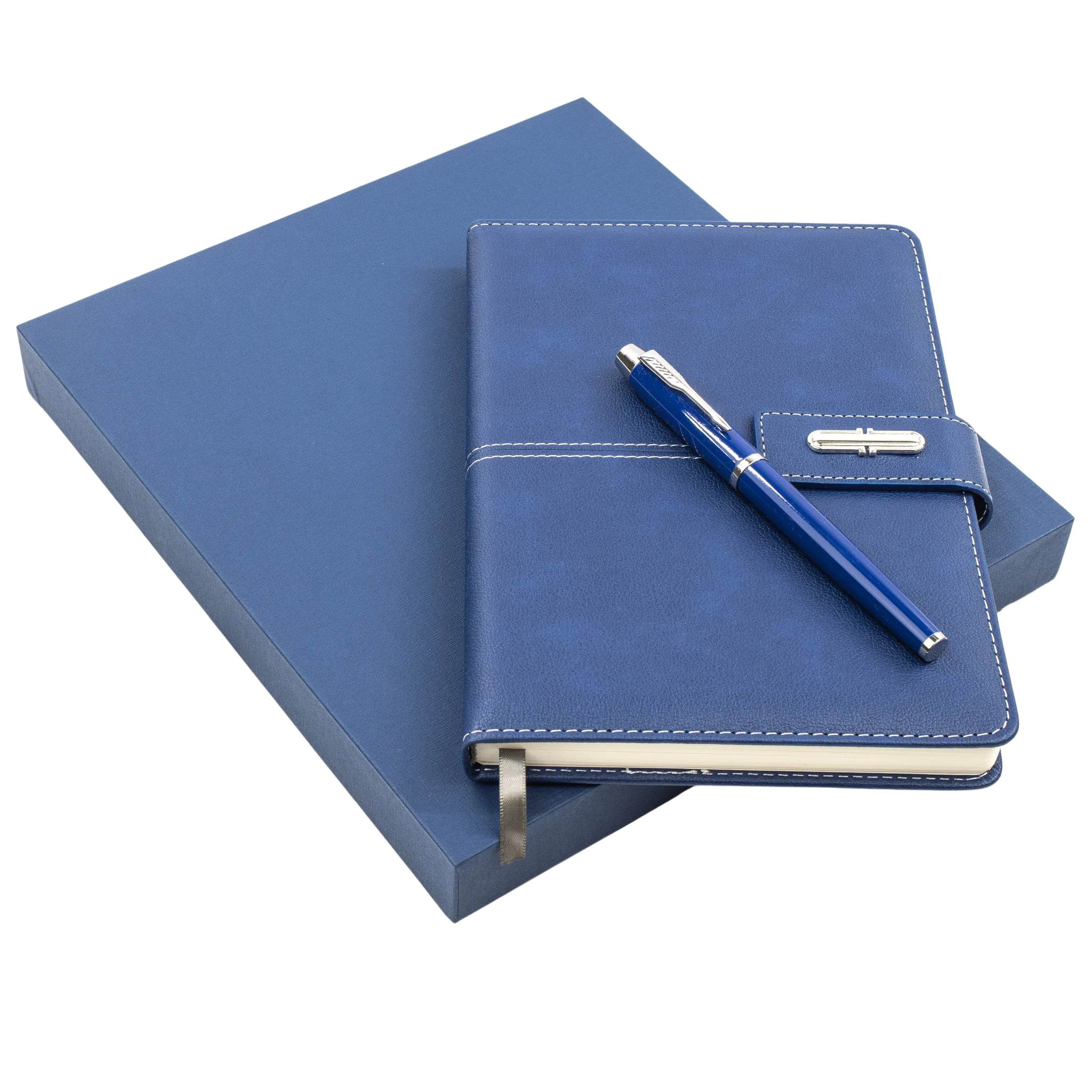 Blue Notebook and Pen Gift Set