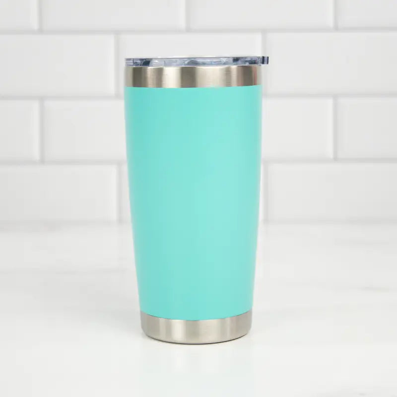 Personalized Blue Tumbler with Lid