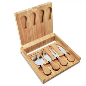 Breezy Gifting Cheese Board and Knives Set