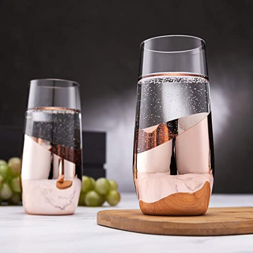 Cylinder champagne discount flutes