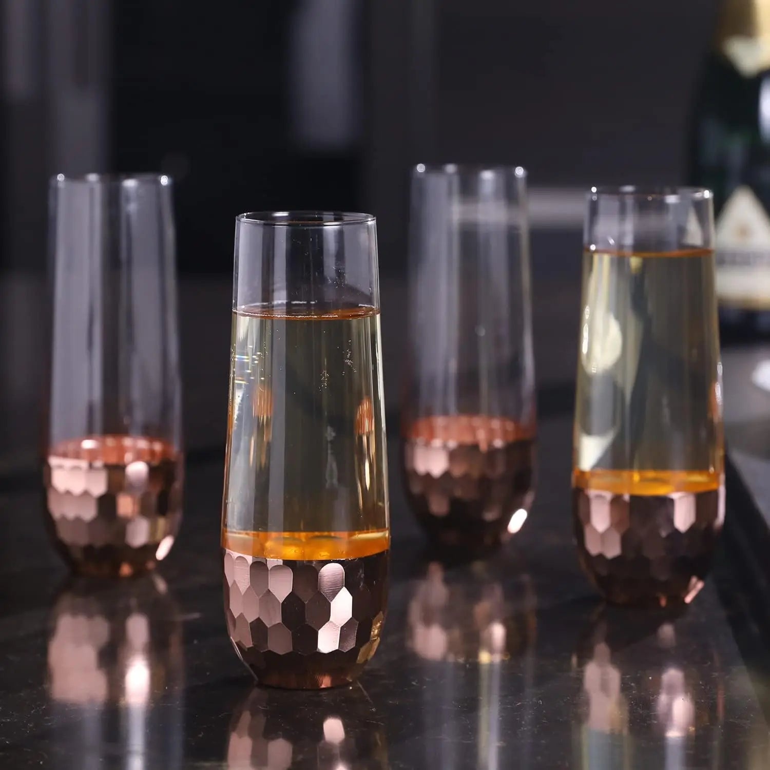 Copper Champagne Flute