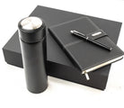 Black Notebook, Pen & Thermos Gift Set
