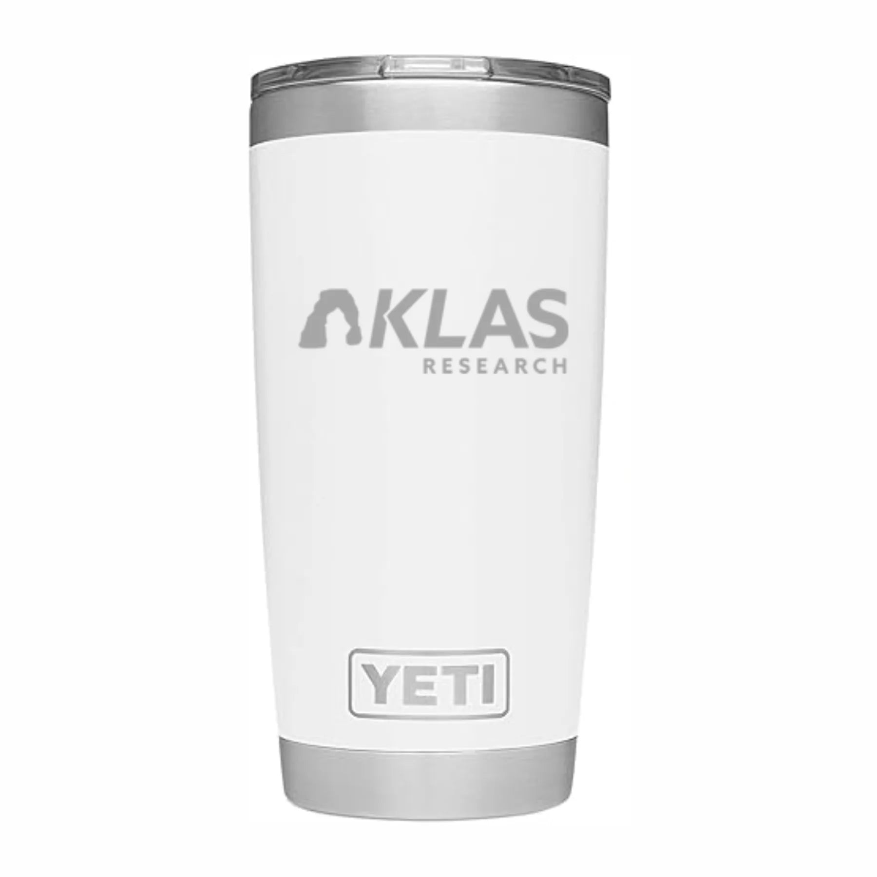 KLAS Branded White Tumbler