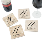 Personalized Marble Coaster Set