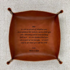 Personalized Leather Valet Tray