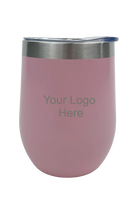 Branded Pink Wine Tumbler
