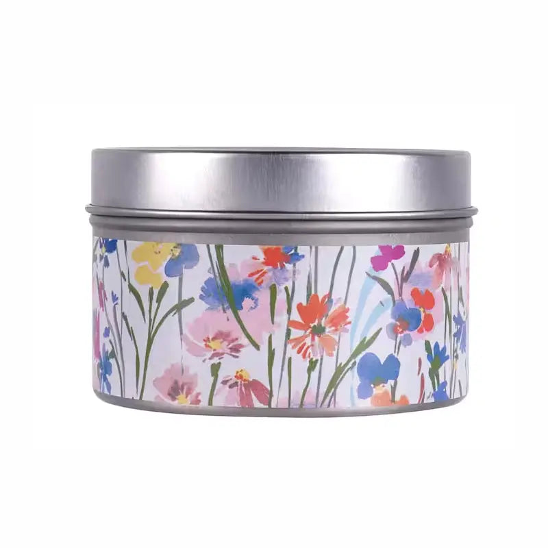 Small Peony Candle Tin