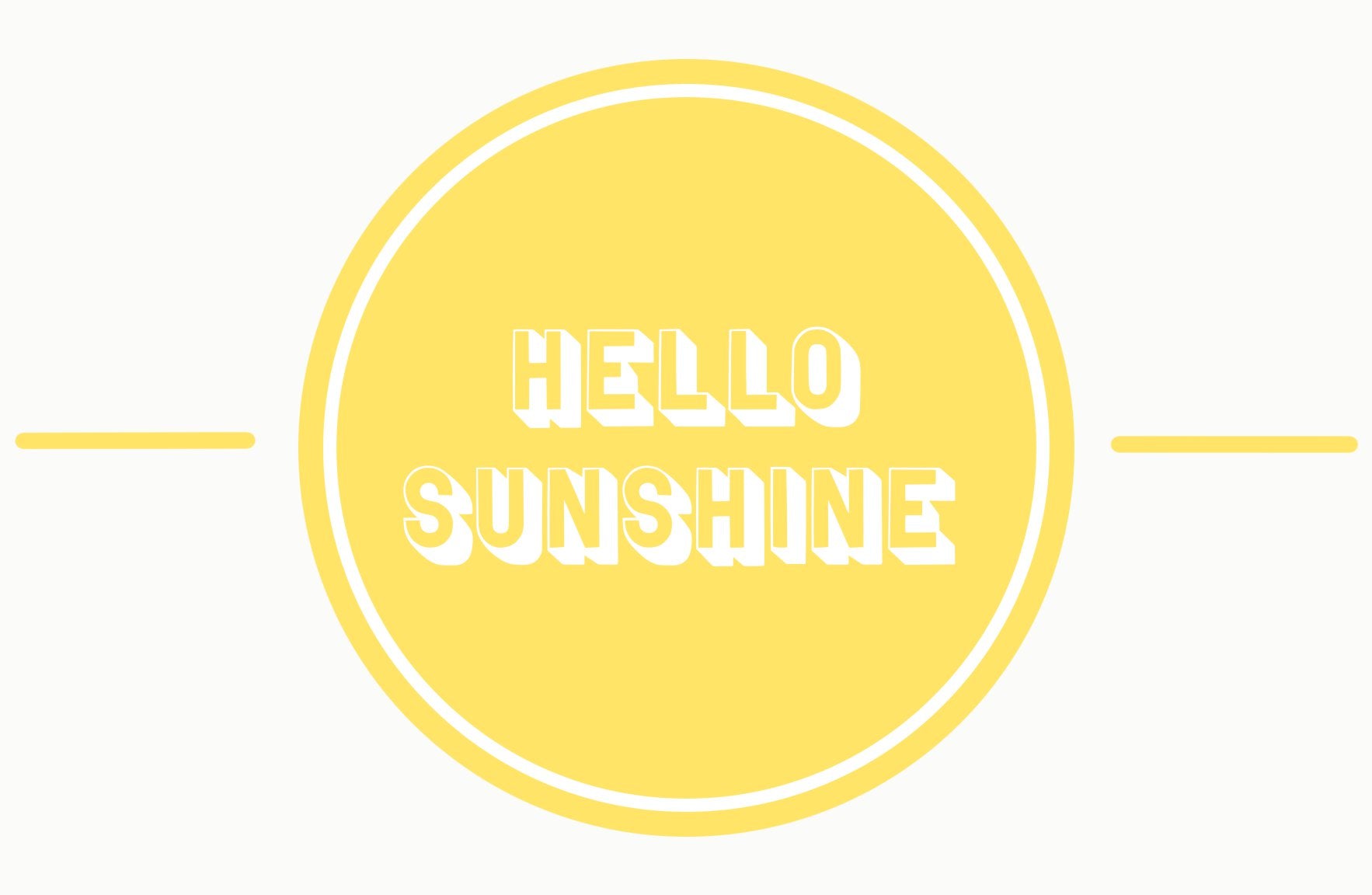Hello Sunshine Card