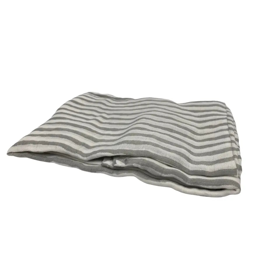 Stylish Gray and White Striped Swaddle