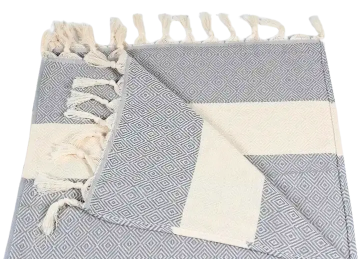 Diamond Patterned Cotton Kitchen Towel