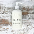 unscented body lotion