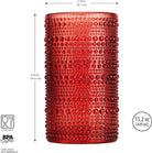 Red Vintage Hobnail Glassware