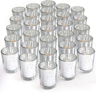 Silver Mercury Votive Candle Holders
