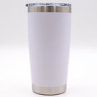 Personalized White Tumbler with Lid