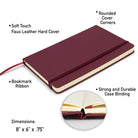 Branded Wine Colored Notebook