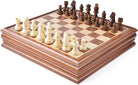 Wooden Chess & Checkers Set