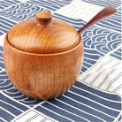 Wooden Spice Bowl with Lid