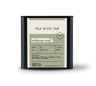 Tea package with 'Tea with Tae' branding on a white background