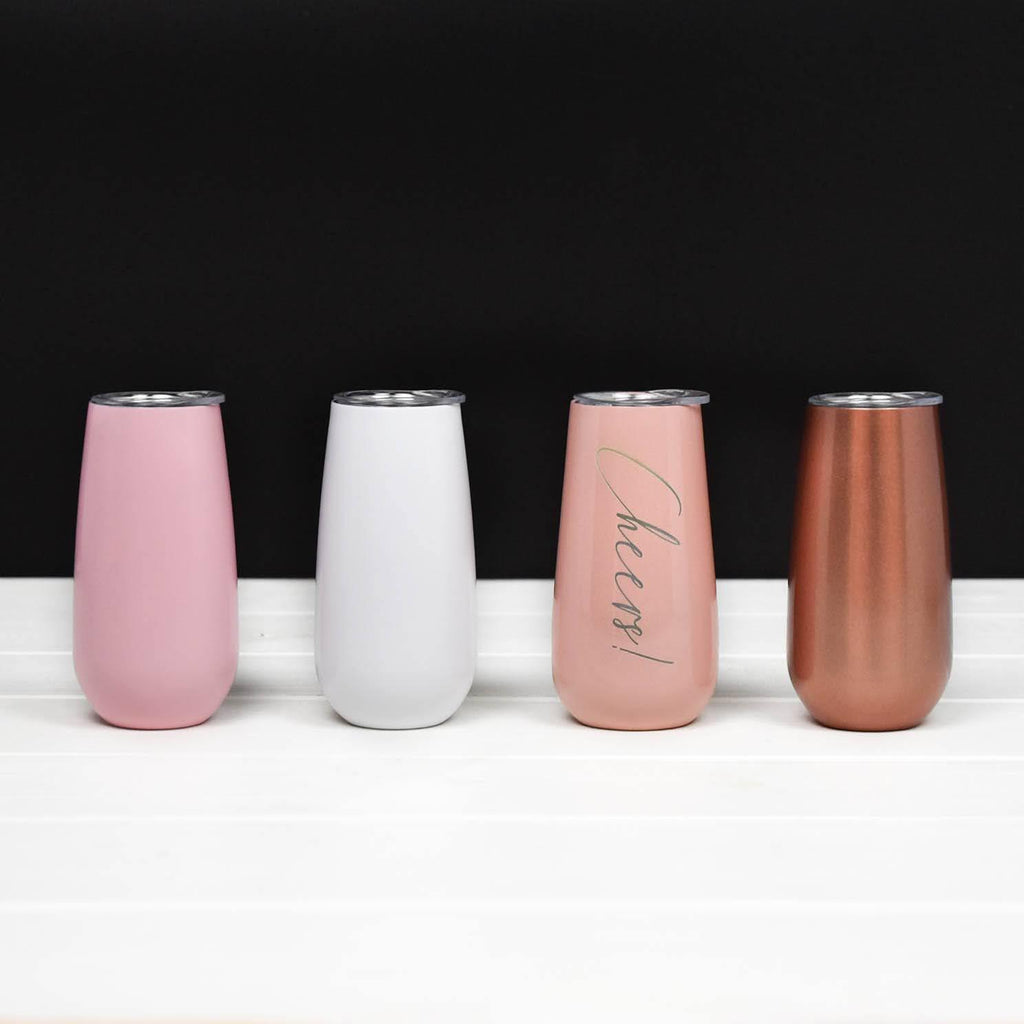 Personalized Champagne Tumblers | shadowbreeze.com