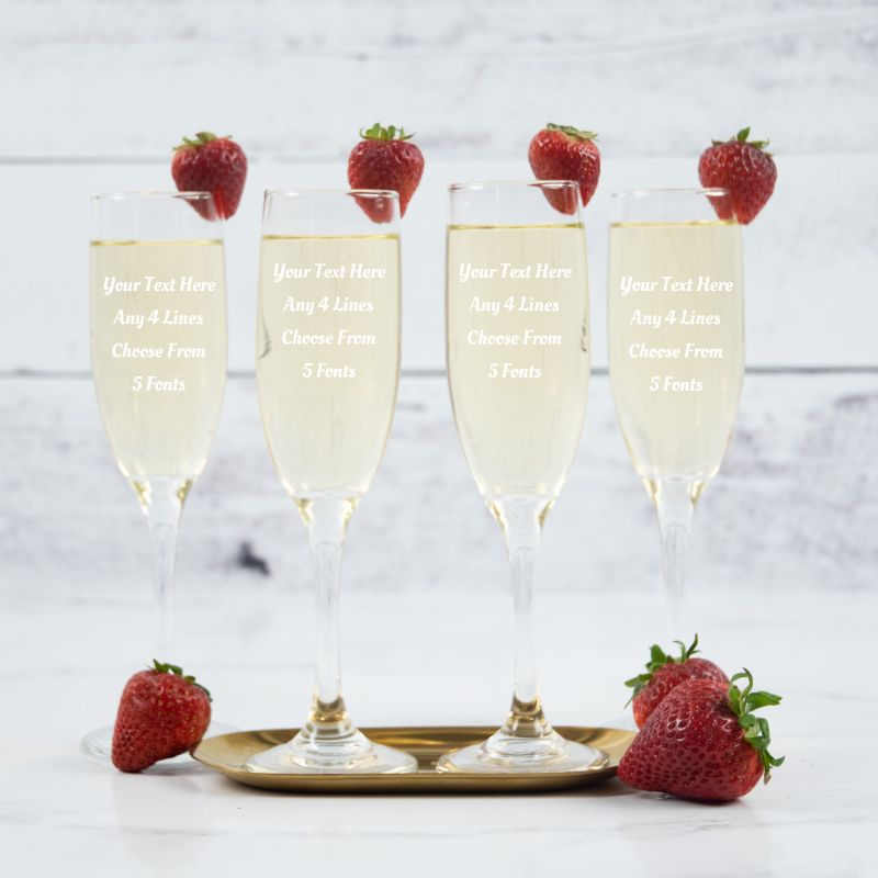 Personalized Champagne Flute