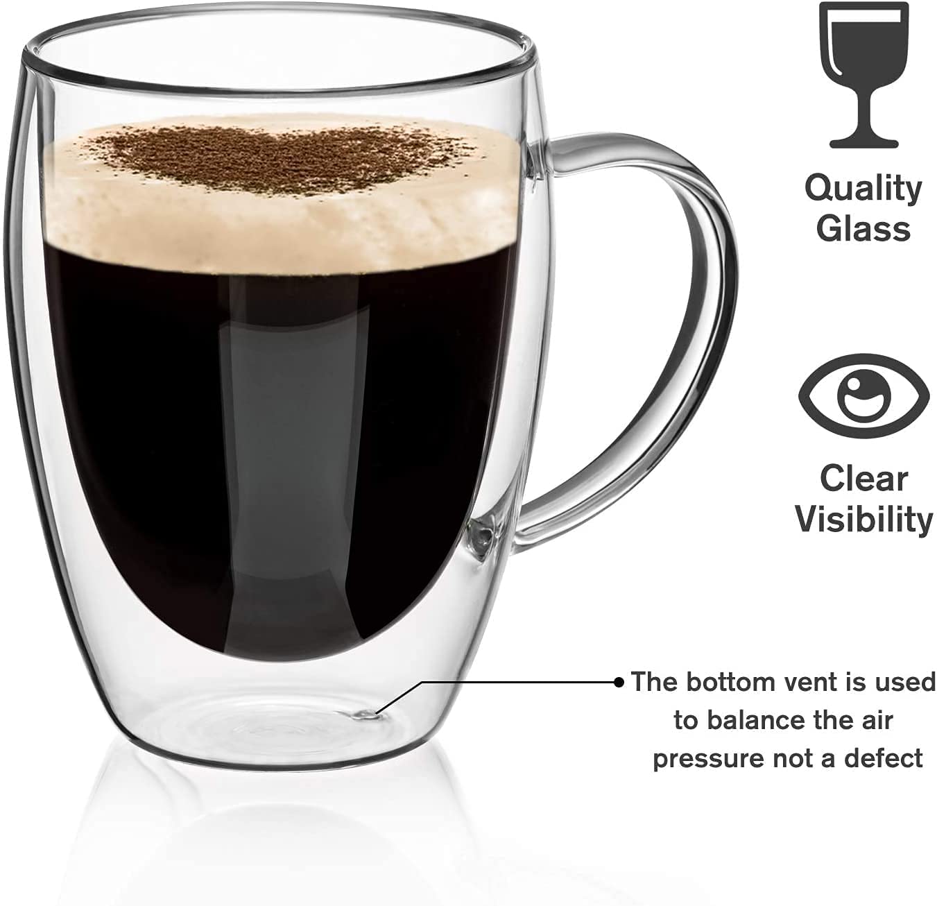 Shop: Premium Double Wall Glass Coffee Mugs