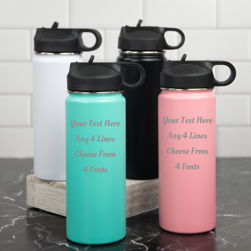 Insulated Personalized Water Tumbler with Straw Lid – Shadow Breeze